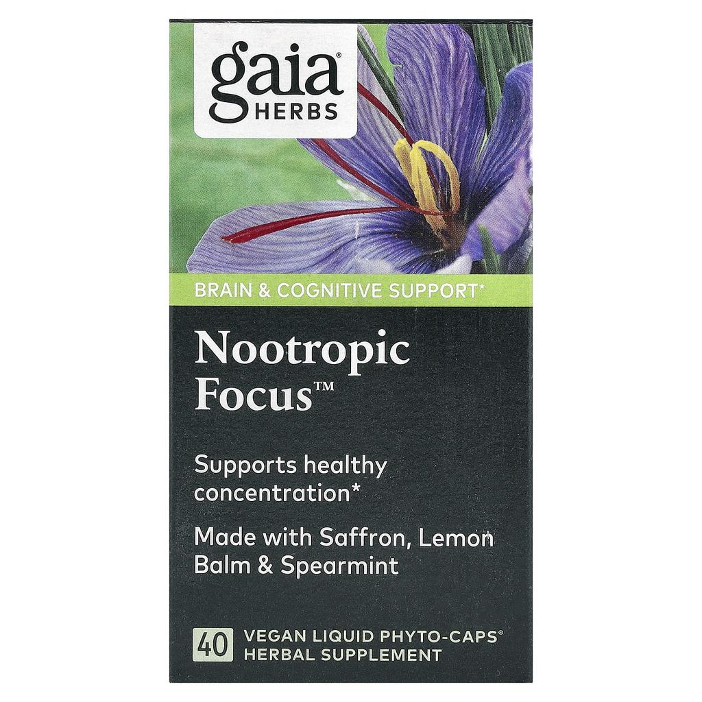 Nootropic Focus, Plant-Based Liquid Phyto Capsules 40