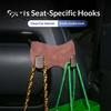 Hidden Auto Interior Hook Universal Car Seat Headrest Hook Metal Back Hooks Hanger SUV Storage Organizer for Purse Handbag Coat Grocery