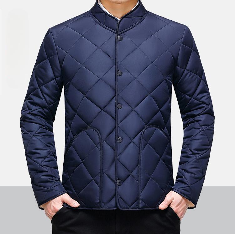 Middle-aged and Elderly Down Cotton Liner Short Thickened Winter Clothes Men's Large Size Cotton-padded Clothes Plus Velvet Cotton-padded Clothes