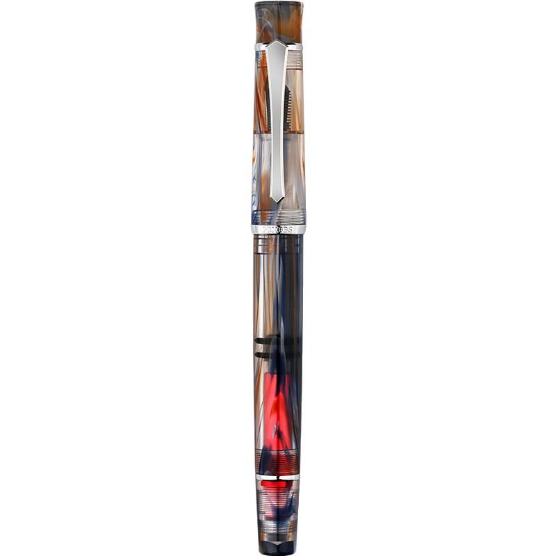 PENBBS 495 Piston Fountain Pen - Large Capacity Transparent Acrylic Unisex Writing Pen
