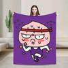 Apeach Summer Body Plush Blankets K-Kakaos F-Friends Funny Throw Blanket for Sofa Bedding Lounge 125*100cm Plush Thin Quilt,