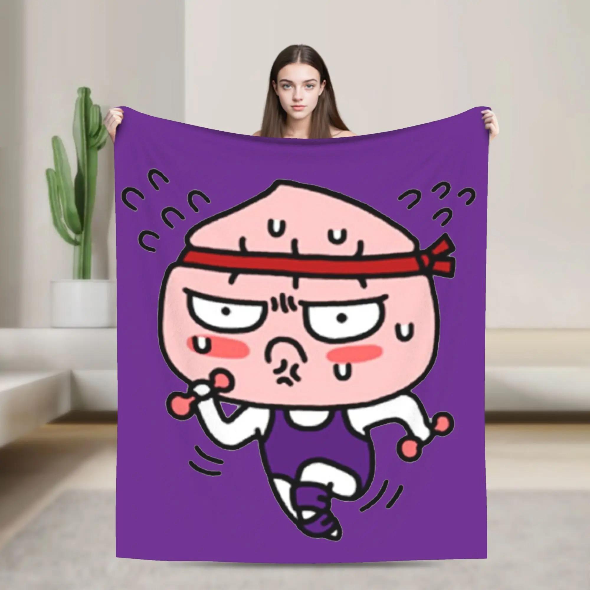 

Apeach Summer Body Plush Blankets K-Kakaos F-Friends Funny Throw Blanket for Sofa Bedding Lounge 125*100cm Plush Thin Quilt, 70x100cm білий