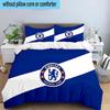 Chelsea Football Club Crest 3PCS Bedding set,Ideal for1pc Duvet Cover And 2pcs Pillowcases Perfect for Christmas gift,Ideal for Bedroom, Dormitory