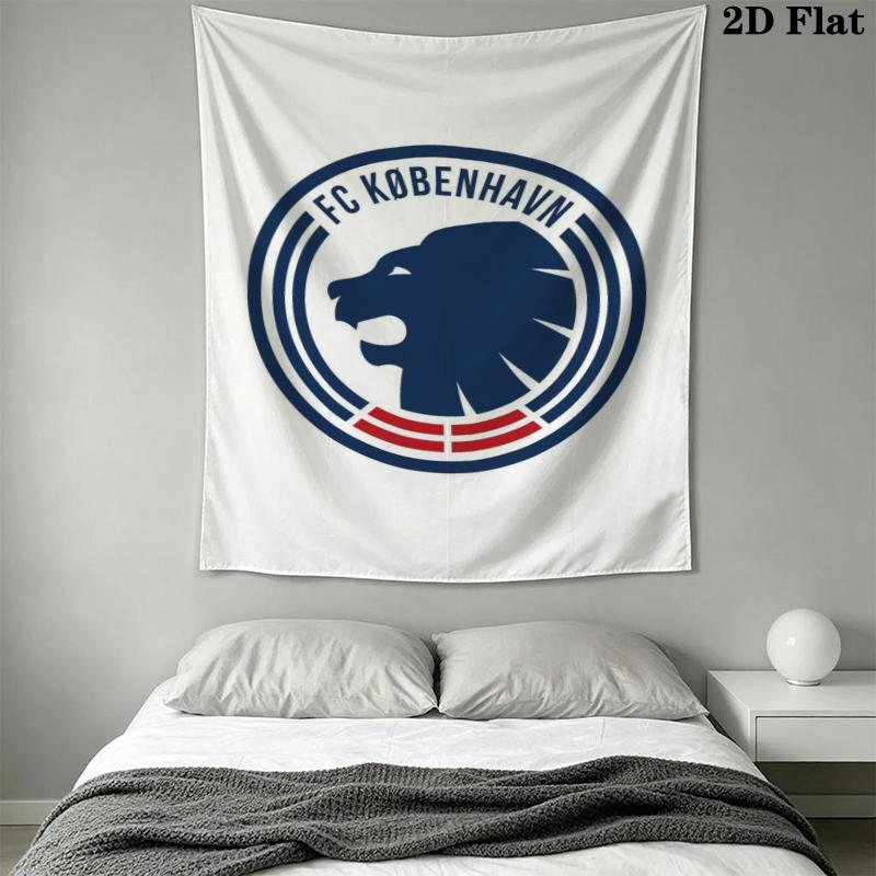 F.C. Copenhagen Wall Tapestry Aesthetic Wall Hanging Printed Fabric Blanket Decorative Tapestries for Bedroom Living Room Home Decor