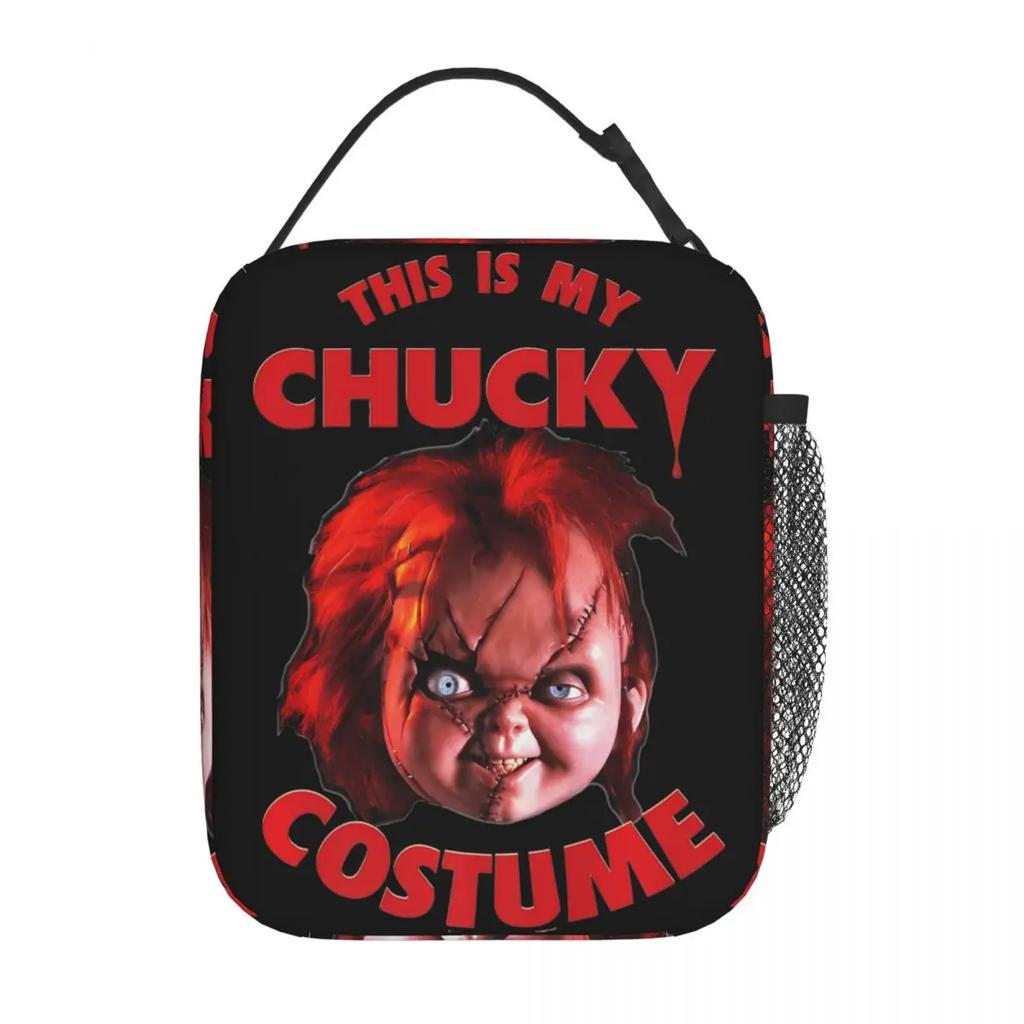 Childs Horror Childs Slasher Film Product Insulated Lunch Bag For Picnic Halloween Storage Bag Portable Cooler Thermal Lunch Box