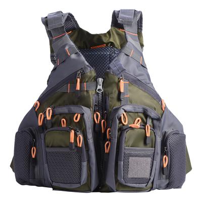 3 Colors Outdoor Multi Function Unisex Adults Life Jacket Vest Lifesaving Waistcoat with Pocket
