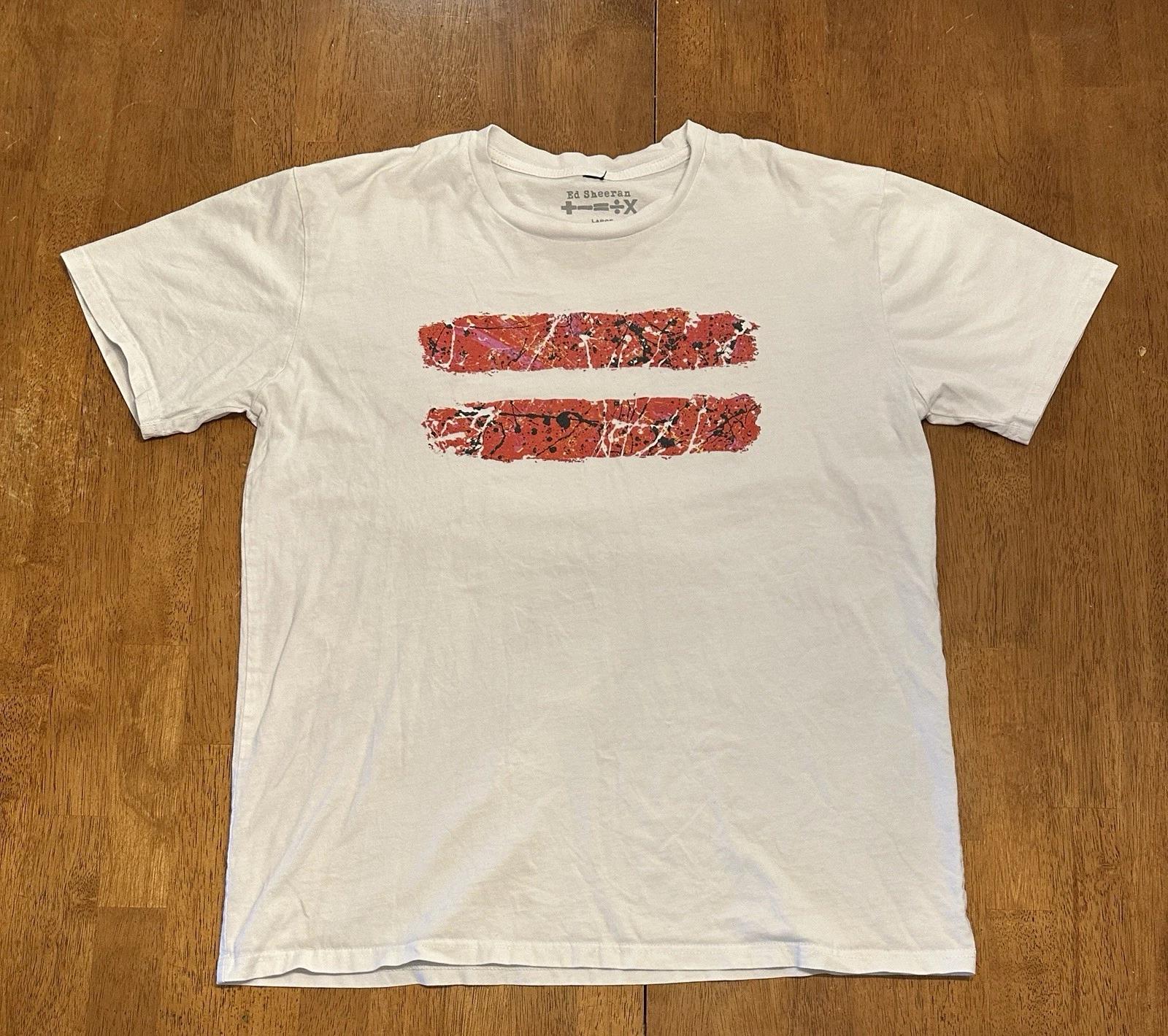 Ed Sheeran Equals Tour T Shirt Large M