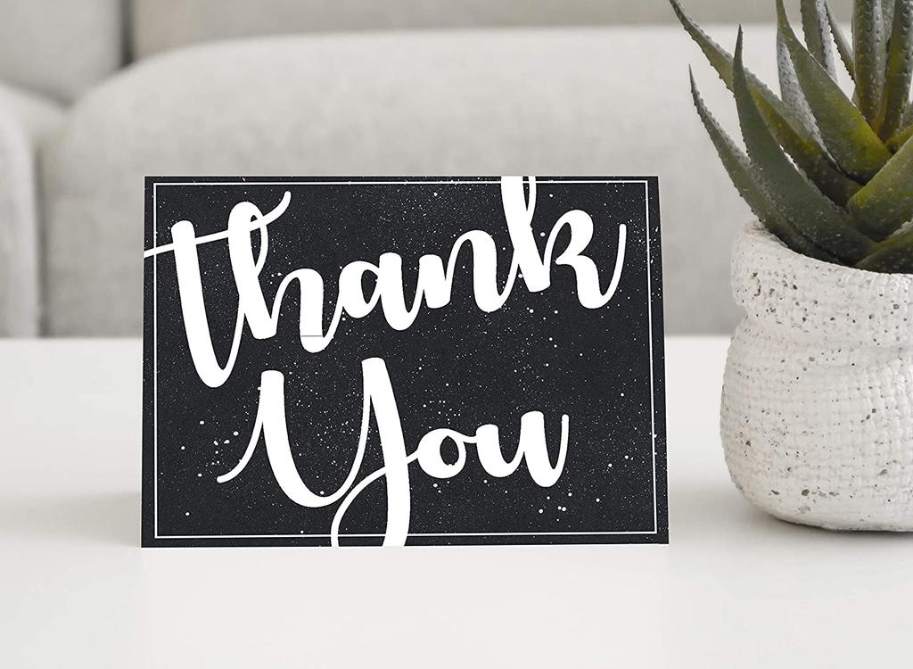 Drága szuvenír babazuhany köszönőlevelek Hajtogatott üres üdvözlőlap fehér borítékokkal - 36