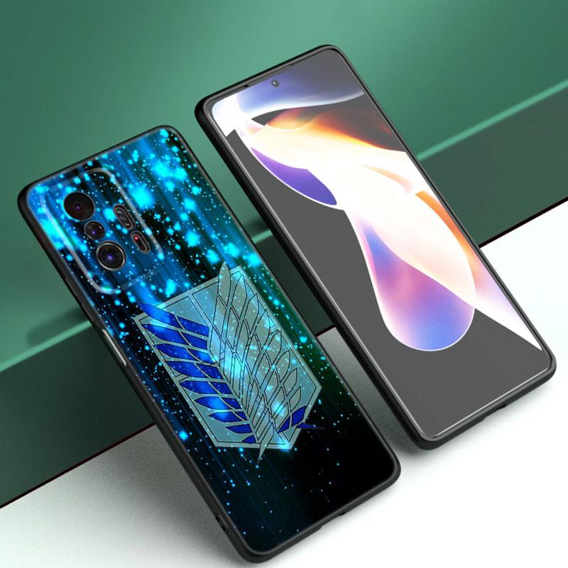 

Чехол для телефона Attack on Titan для Xiaomi Mi A2 8 9 SE Note 10 10T 11 12 Lite 9T 11T 12S 12T Pro A3 6X 12X Мягкий черный чехол из ТПУ Xiaomi 12T Pro 5G
