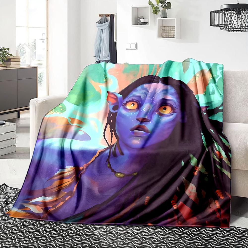 1Pc Avatar'S Ethereal Journey Blanket For Couch Bed Plush Cozy Fuzzy Blanket Super Soft Warm Blankets For Fall And Winter 0918278