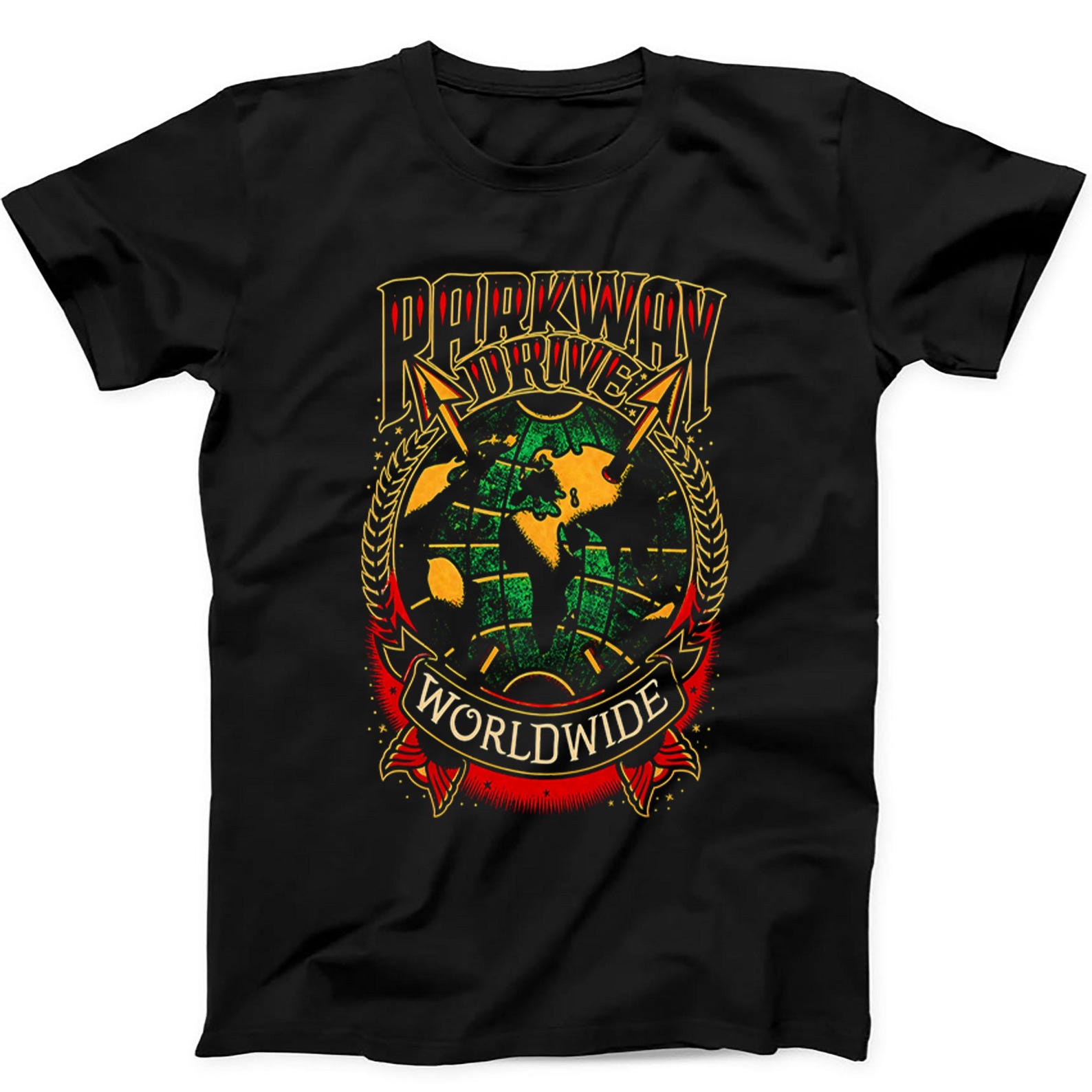 Parkway Drive Worlwide Metalcore August Burns Red T Shirt Sweatshirt Hoodie P648 4XL