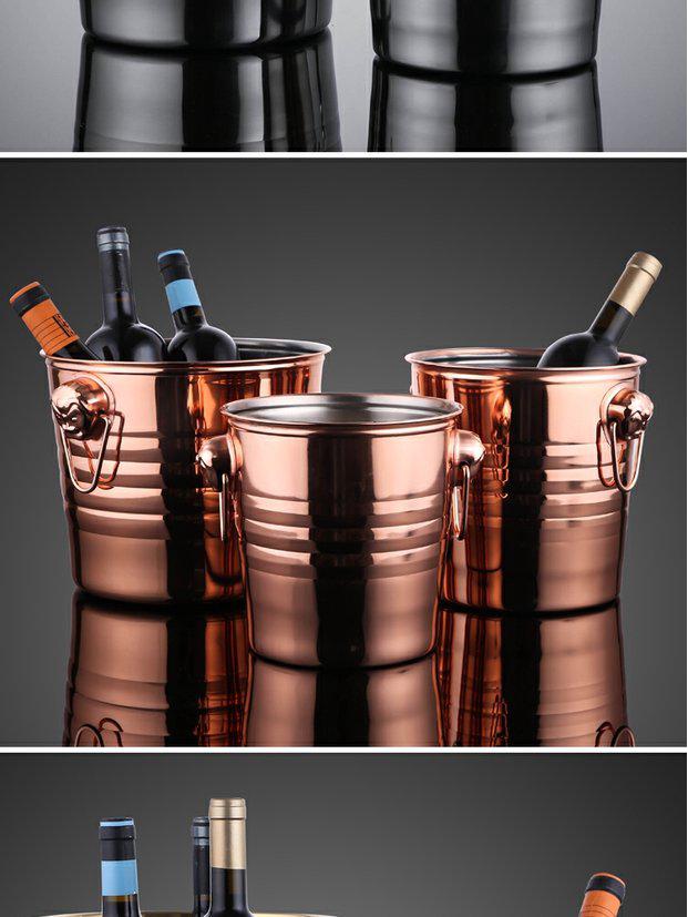 Stainless Steel Ice Bucket for Bar - Champagne & Beer Cooler