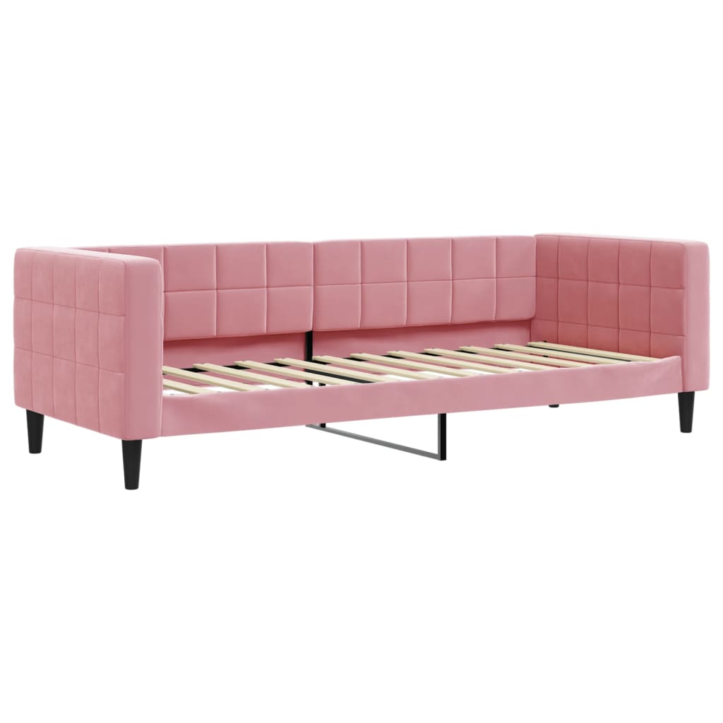 Daybed Pink 80x200 Cm Velvet