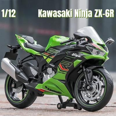 2026 Neues 1/12 Kawasaki Ninja ZX-6R Motorrad Spielzeug 1:12 RMZ City Diecast Modell Super Sport Miniatur Sammlung Geschenk für Jungen Kinder Kind