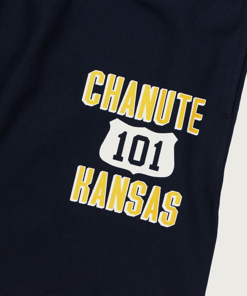 CHAMPION Reverse Weave Graphic Sweat Shorts Navy