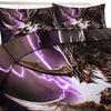 Bedclothes Grade-A Lightning Storm Bedding Double Comforter Bedding Sets Elastic Duvet Cover Set Men's Bedding Ropa De Cama 2022