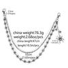 Gothic Spider Chain Waist Accessory Pants Hip Hop Punk Streetwear Trendy Metal Belt Men Women