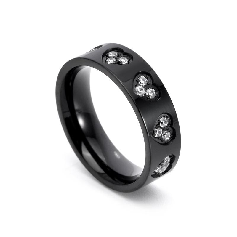 2025 Men's and Women's Smooth Love Diamond Set Ring, Personalized and Simple Couple Pair Ring Accessories, Ring Accessories