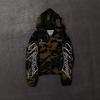 STREETRICH New Men's and Women's High Street Fashion Embroidery Camouflage Harajuku Ins Style Zipper Hooded Sweatshirt Y2k Clothing