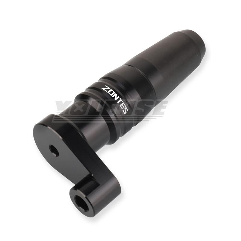 Motorcycle CNC Frame Crash Pads Exhaust Sliders Crash Protector For ZONTES 310M 350D 350M 350E 150D 150M ZONTES Black