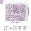 Kovict 110Pcs/Set Silicone Beads Round Lentil Hexagon Loose Bead For Jewelry Making DIY Necklace Bracelet Keychain Accessories