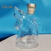 Shark Glass Wine Decanter Liquor Bottle with Airtight Stopper 300ml Whiskey Vodka Beer Container Home Bar Decor Gift for Whiskey Lovers