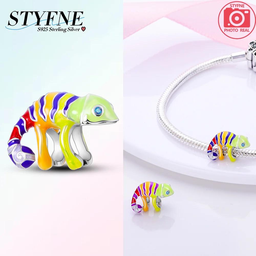 Exquisite New Cute Copper Chameleon Luminous Firefly Butterfly Charms Beads Fit Original Bracelets Fine Diy Jewelry