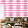 Harlequin Diamonds Wallpaper, Powder Pink and White, Powder Pink Background, 50x1000