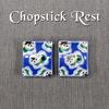 Stylish Kutani Ware Pair Chopstick Rest Inuhariko Ceramic Cutlery Made In Japan Set, Rest,