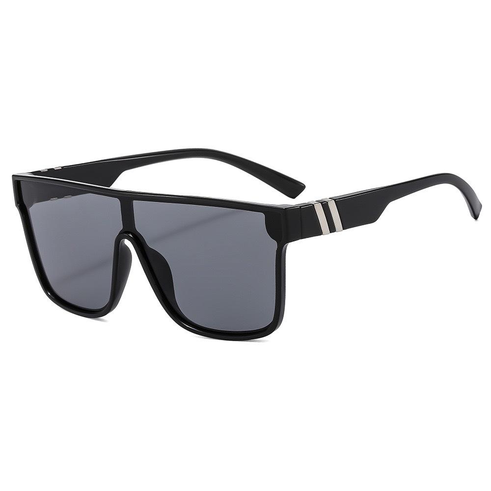 Cross Border Hot Selling European American Fashionable Cycling Glasses Men's Outdoor Sports One-piece Sunglasses Real Film Dazzling Women