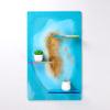 Diy Crystal Epoxy Hole Shelf Mould Mirror Desktop Screen Partition Bracket Mold for Item Cosmetic Jewelry Storage