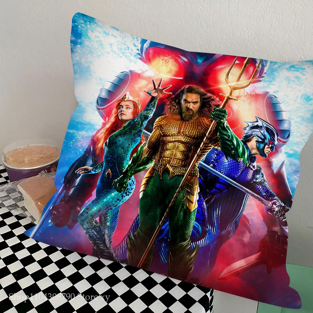A-Aquaman And The Lost Kingdom Movie Pillow Bedroom Sofa Leisure Comfort Cushion Car Living Room Home Decoration