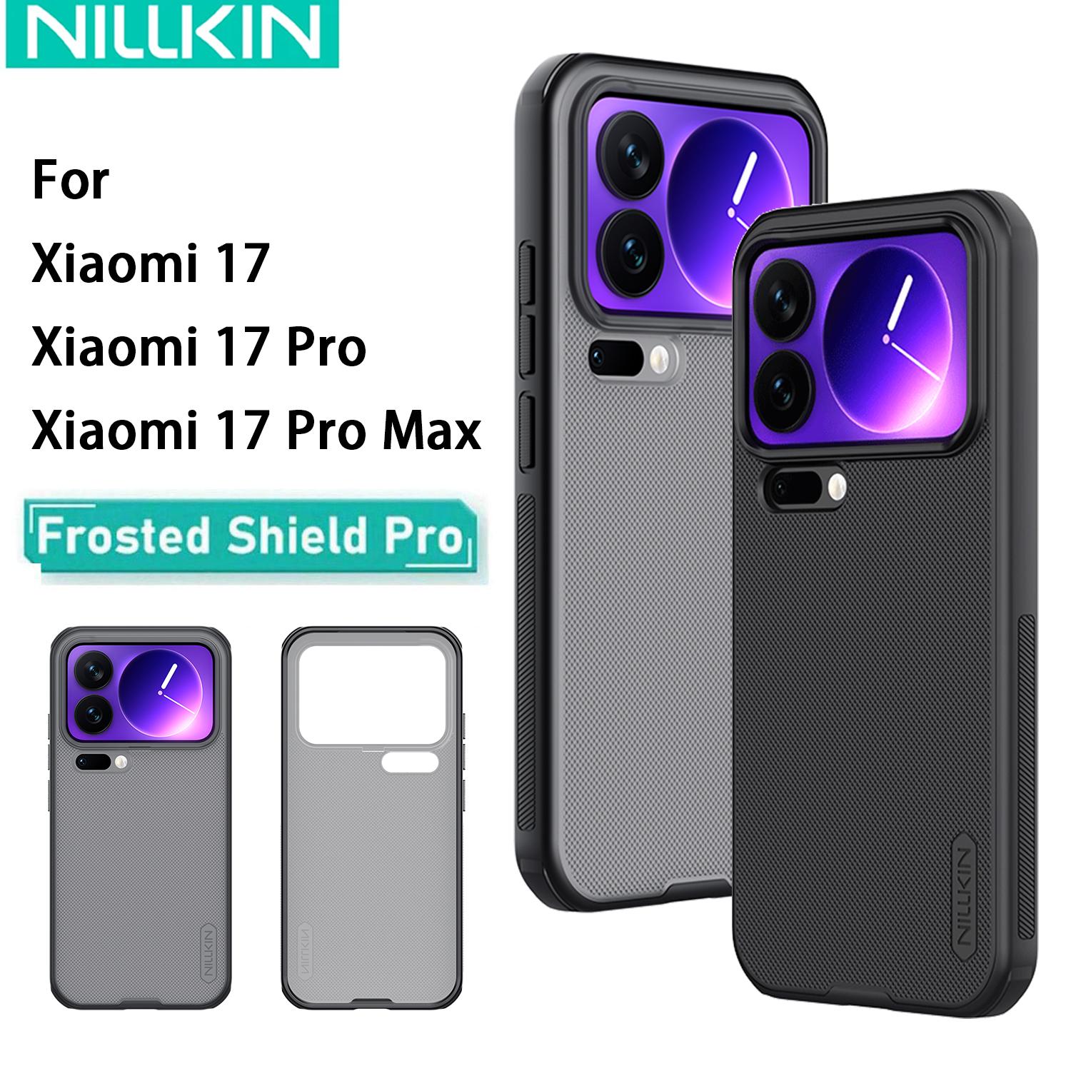 Nillkin Meiqi Black For Xiaomi Mi 17 Pro Max Phone Case Nillkin Super Frosted Shield Pro Hard Pc+Tpu Shell Shockproof Back Cover