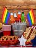 Home Party Supplies Hand Wave Rainbow Pull Flag LGBT Rainbow Flag 10pcs1set