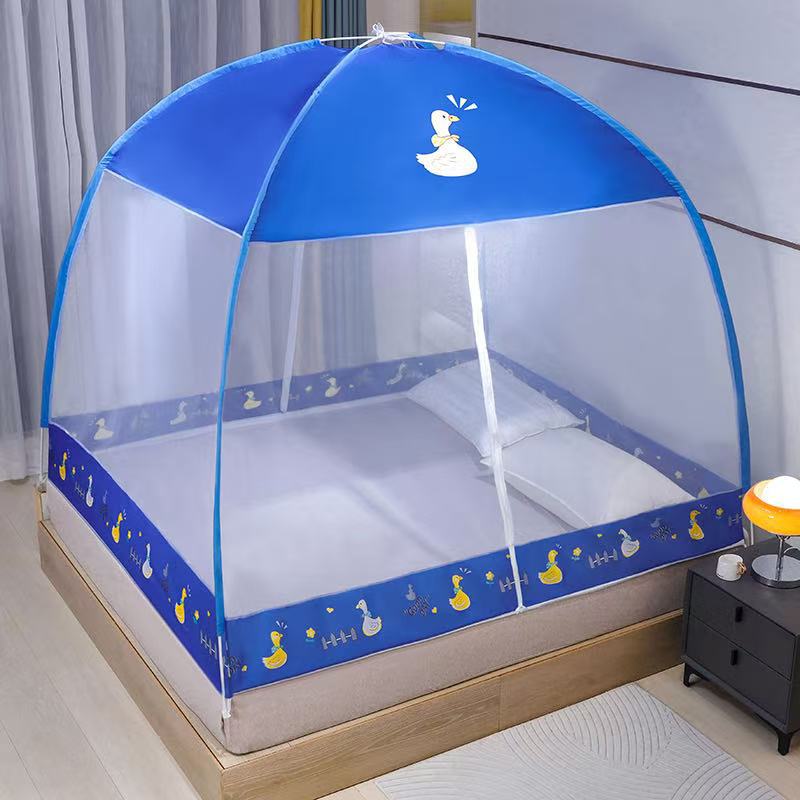 2022 Installation-free Yurt Mosquito Net Dust Top Household Encryption Thickened Student Dormitory Mosquito Net