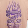 Nike SB Logo Letter Loose Short Sleeve Breathable T-Shirt Men tops Gray Clay-Yellow HJ0821-215