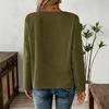 Damen T-Shirt Rundhals Halbarm Lockerer Schnitt Pullover Oberteile Einfarbige Knöpfe Dekoration Sommer Lässige Oberteile Tägliche Kleidung