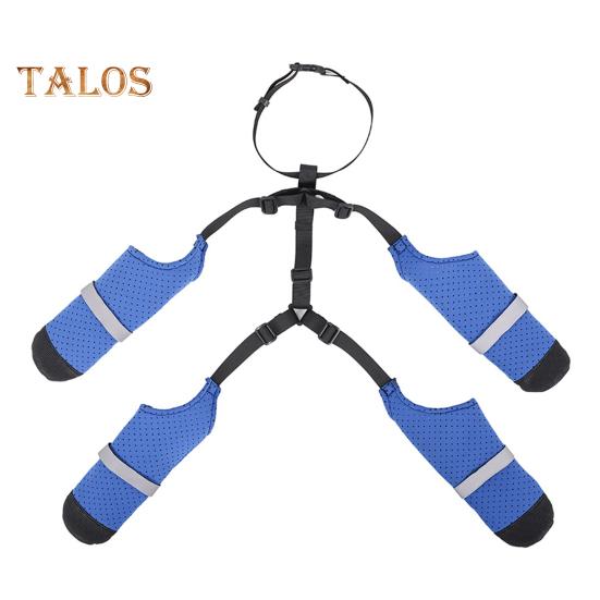 

Водонепроницаемые сапоги для собак, регулируемые защитные нескользящие сапоги для собак с подтяжками, обувь для прогулок на свежем воздухе, леггинсы для зимы, снега, дождя, походов L синий