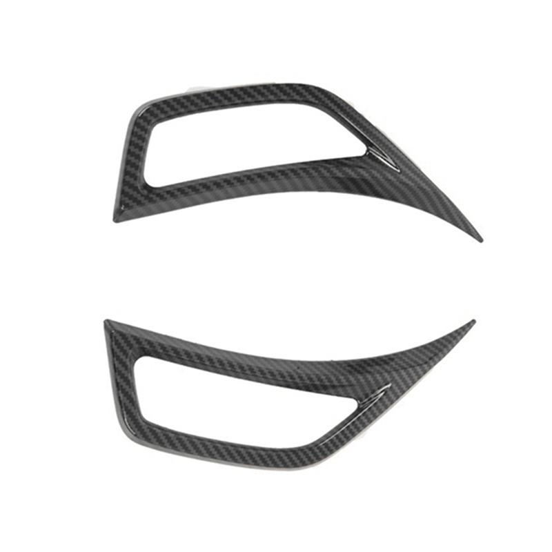 Carbon Fiber Look Fender Side Air Vent Trim Cover For Jeep Wrangler JL 2018-2025 Car Body Fender Plate Trim