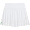 Polo Solid Pleated Embroidered Casual Skirt Women Skirts White 100046389
