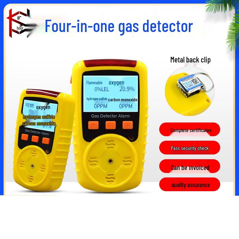 Portable 4-in-1 Multi-Gas Detector