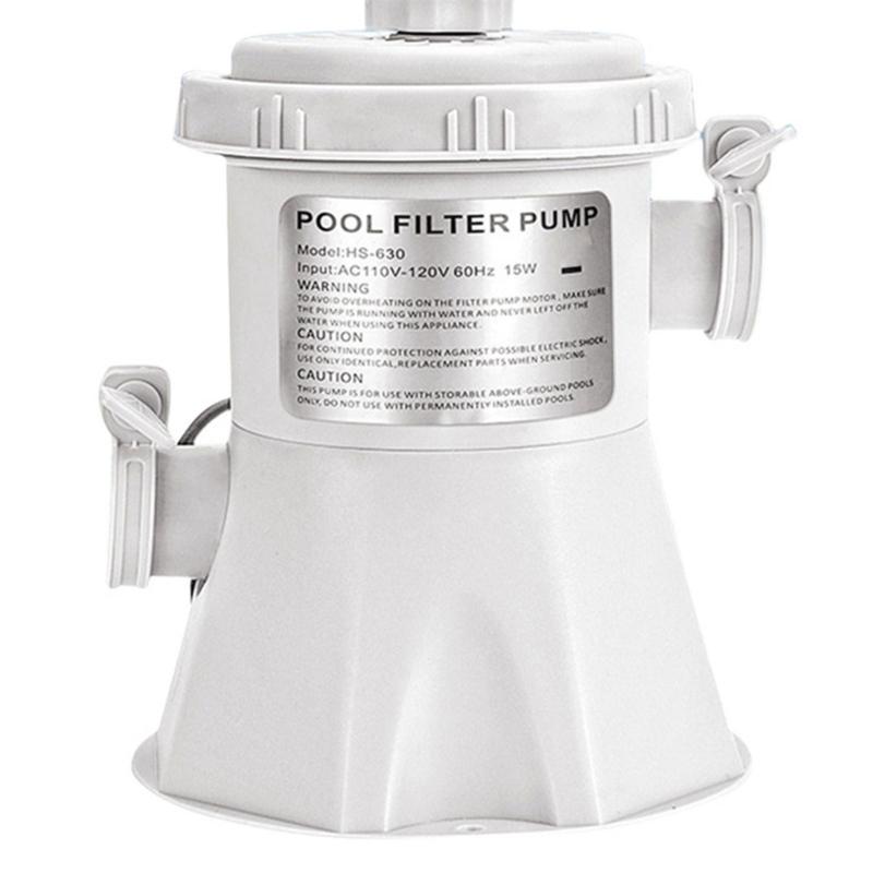 Unité de Filtration et de Circulation d'Eau de Piscine pour Usage Hors-Sol, Connexion Électrique sur Fil et Boîtier en ABS pour le Service de Filtration Quotidien et l'Entretien de Piscine Domestique
