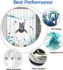Funny Animal Cartoon Print Shower Curtain, Waterproof Shower Curtain With 12 Hooks, Bathroom Accessories, Bathroom Decoration