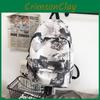 Capacity Large Leisure Backpack With Letter Graffiti Print Design For Use Daily