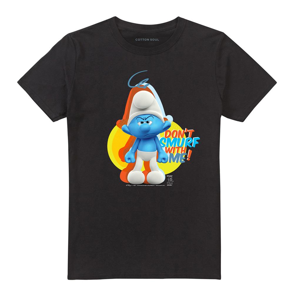 The Smurfs Unisex Adult Don´t Smurf with Me Grouchy Smurf T-Shirt