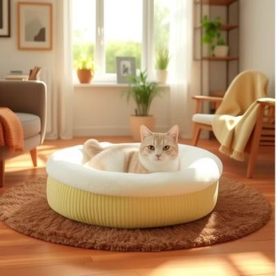 Cat Nest, All Seasons  Universal Winter Warm Cat Pet Cushion  Semi-enclosed Small Dog Kennel  Cat Cushion  Cat Bed for Household Use