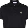 Stone Island Icon Fitted Button Short Sleeve Polo Shirt Men Polo Shirts Navy-Blue 79152SC17-A0020