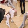 Women's Thigh High Socks Lolitas Gothic Over Knee Stockings Bow Lace Up Long Stockings Sweet Summer Ruffle Trim Socks