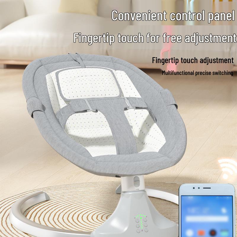 Multifunctional Electric Baby Rocking Chair Cradle: Newborn Comfort Recliner for Sleeping.