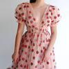 Women's Summer Sweet Sequins Long Mesh Strappy Pleated Dresses